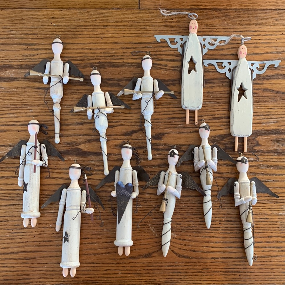 Wooden Christmas Angels